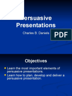 Persuasive Presentations: Charles B. Daniels