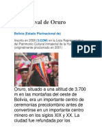 El Carnaval de Oruro