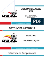 6 Sistemas de Juego Divisiones Premier, A y B 2019