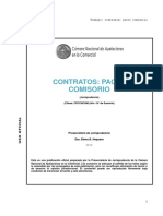 Trabajo: Contratos Pacto Comisorio