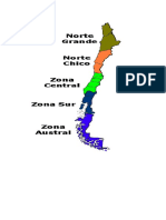 Mapa Fisico y Politico de Chile