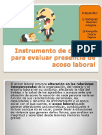 Instrumento de Chequeo para Evaluar Presencia de Acoso