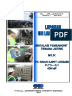 Uji Laik Operasi PLTD PT Sinar Sawit Lestari