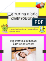 La Rutina Diaria Daily Routine