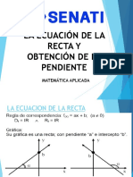 La Ecuacion de La Recta y Calculo de La Pendiente PDF