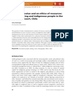 Babidge, Sally Contested Value and An Ethics of Resources. Water, Mining and Indigenous People in The Atacama Desert, Chile