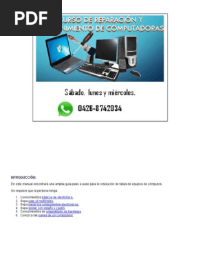 Manual De Reparacion De Pc Docx Memoria De Acceso Aleatorio Bios