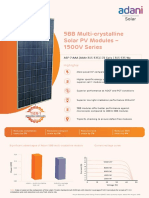 5BB Multi-Crystalline Solar PV Modules - 1500V Series: Highlights