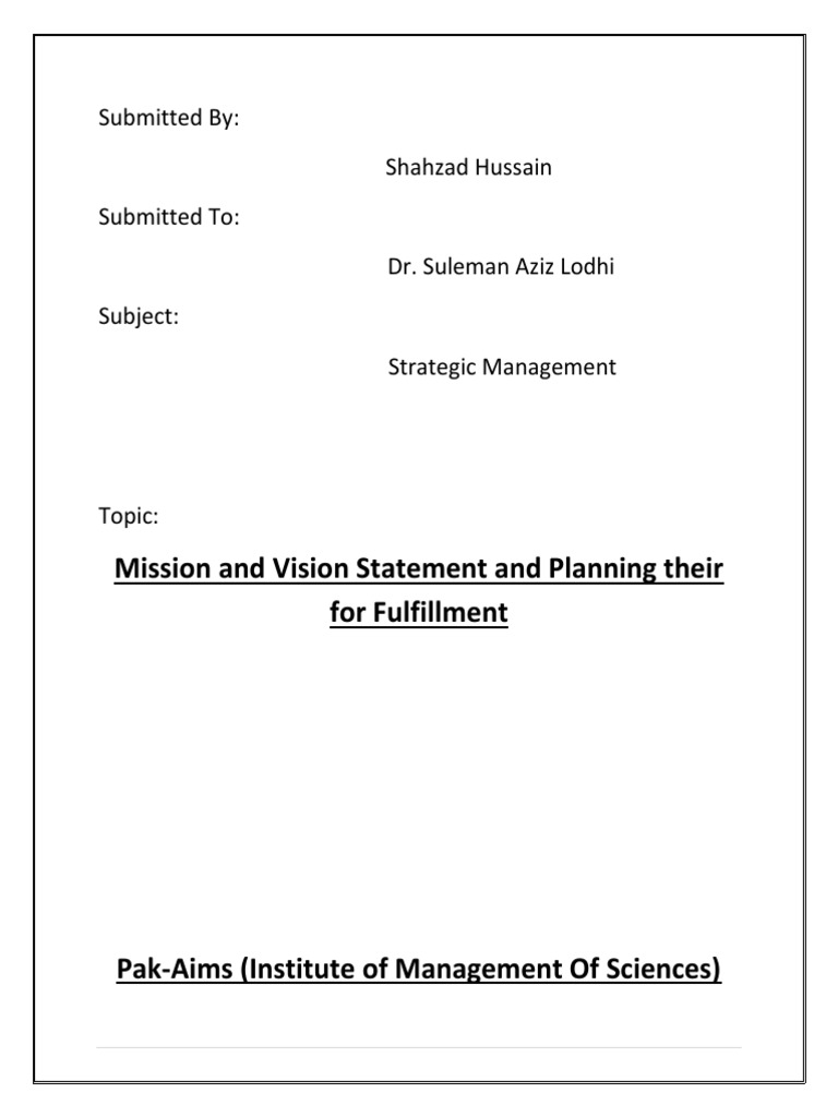 Mission and Vision Statements of Toyota | PDF | Strategic Management | Goal