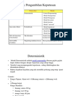 Analisis Keputusan Ada Kepastian (Certainty)