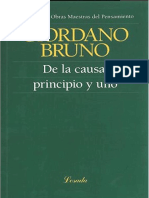 De la causa, principio y uno - Giordano Bruno