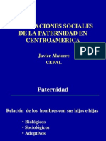 Implicaciones Sociales de La paternidad en Centroamérica