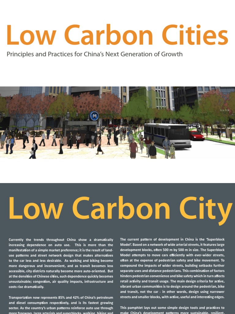 Sustainable Urban Design for China | PDF | Street | Traffic