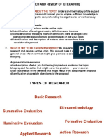 Research Types and Evaluation Methods