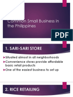 Common Small Business in The Philippines