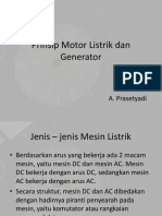 Prinsip Motor Listrik Dan Generator: A. Prasetyadi