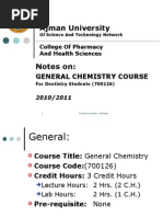 Download Chemistry Lecture Notes 2010 by Doctora Nourhan SN41433282 doc pdf