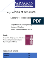 Dynamics of Structure: Lecture 1: Introduction