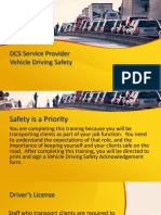 DCS Service Provider Vehicle Safety Training