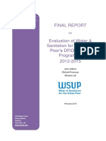 DFID-Funded WSUP Programme Evaluation 2012-2015