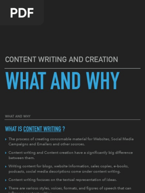 Basics of Content Writing