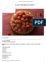 Recette Relais Desserts _ Tarte Aux Fraises Glacees