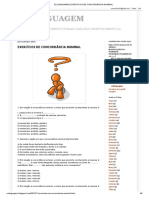 Só Linguagem - Exercícios de Concordância Nominal