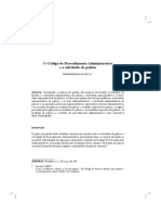 O Codigo de Procedimento Administrativo e A Atividade de Policia