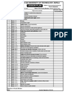 Lesson Plan: Veer Surendra Sai University of Technology, Burla