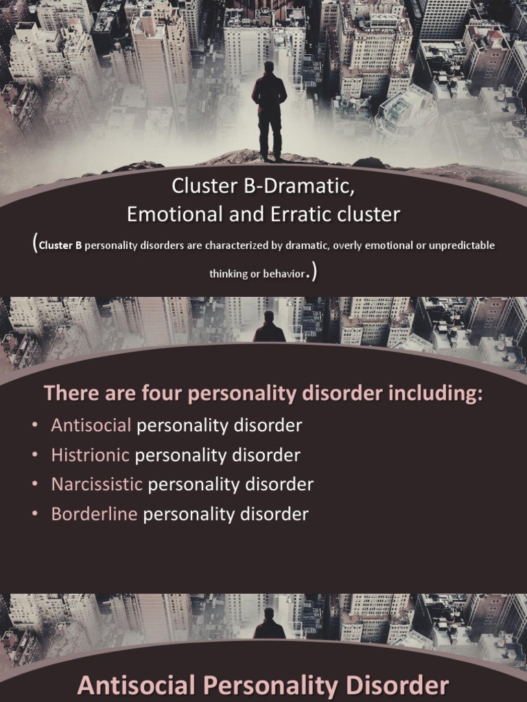Overview of Cluster B Personality Disorders | PDF | Personality ...