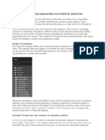 Create Calculated Measures in Power Bi Desktop