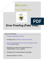 Error Proofing Seminar