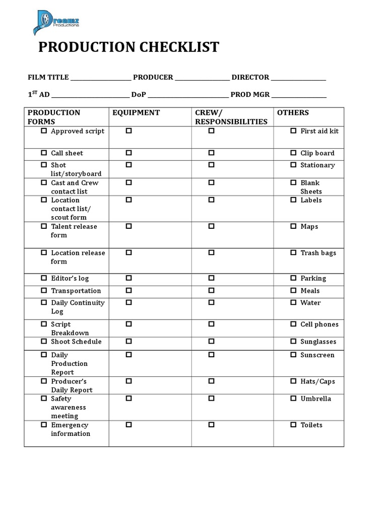 production-checklist-production-forms-equipment-crew-responsibilities