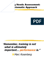 Training Needs Assessment: A Systematic Approach