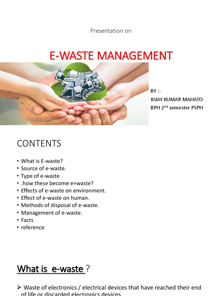 speech on e waste