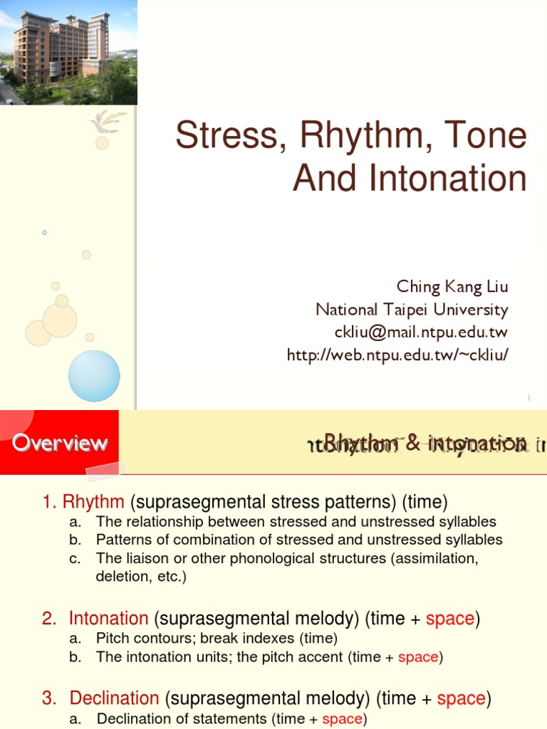 Stress, Rhythm, and Intonation Analysis | PDF | Stress (Linguistics ...