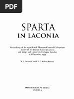 Sparta in Laconia Proceedings of The 19th British Museum Classical Colloquium Held With The British School at Athens PDF