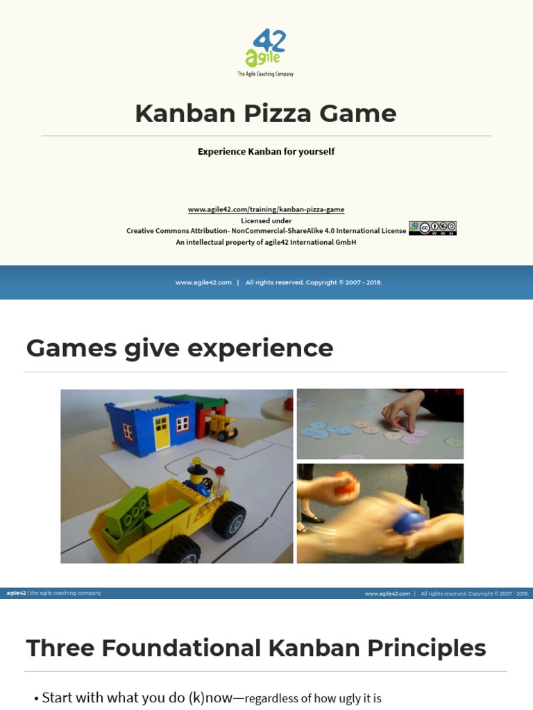 Agile42 Kanban Pizza Game PDF Pizza Intellectual Works