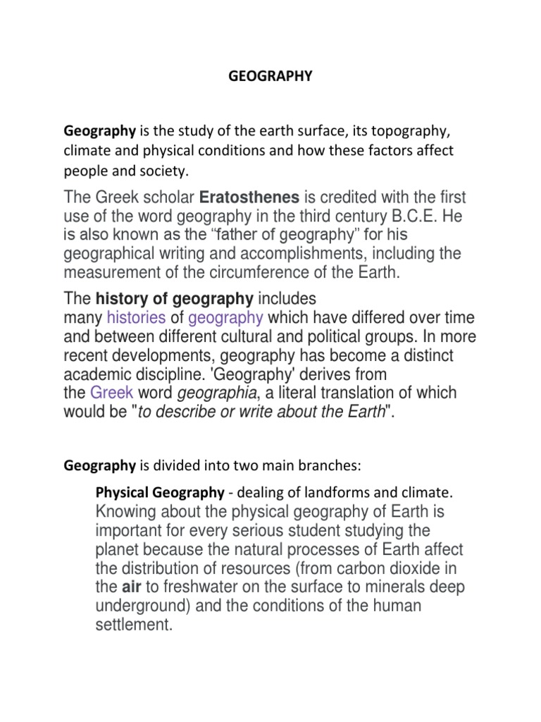 Geography Report PDF
