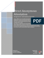 Direct Anonymous Attestation: Cse, 7th Sem