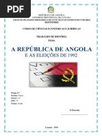 Angola, As eleições de 1992