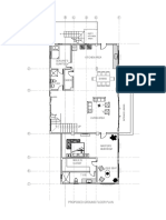 A C D E F B: Proposed Ground Floor Plan
