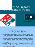 Download Marketing Project on Dominos by Parul Jain SN41435589 doc pdf