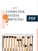 Computer System Servicing: 1St Long Quiz
