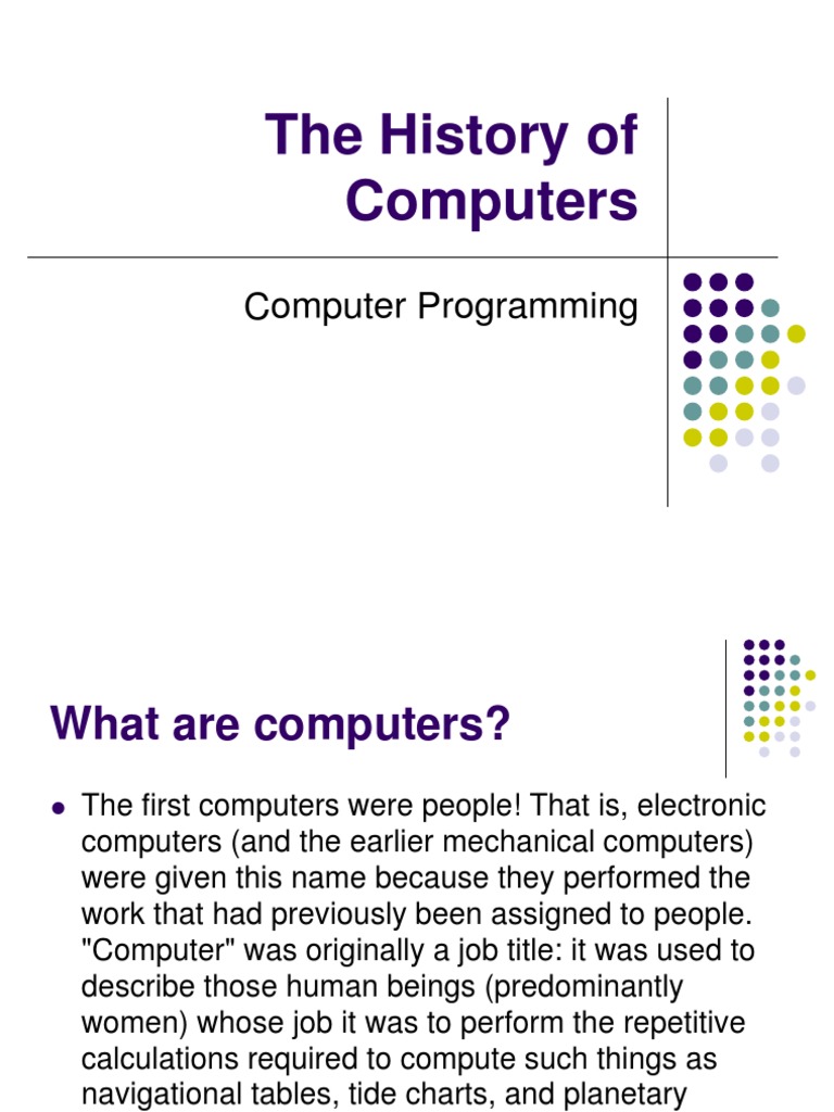 Evolution of Computer Technology | PDF | Computer Program | Programming