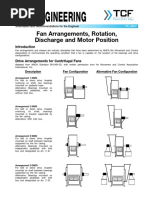 FE 3900 Fan Arrangements Rotation Discharge Motor Position