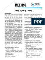 FE 2500 Safety Agency Listing