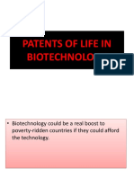 Patents of Life in Biotechnology