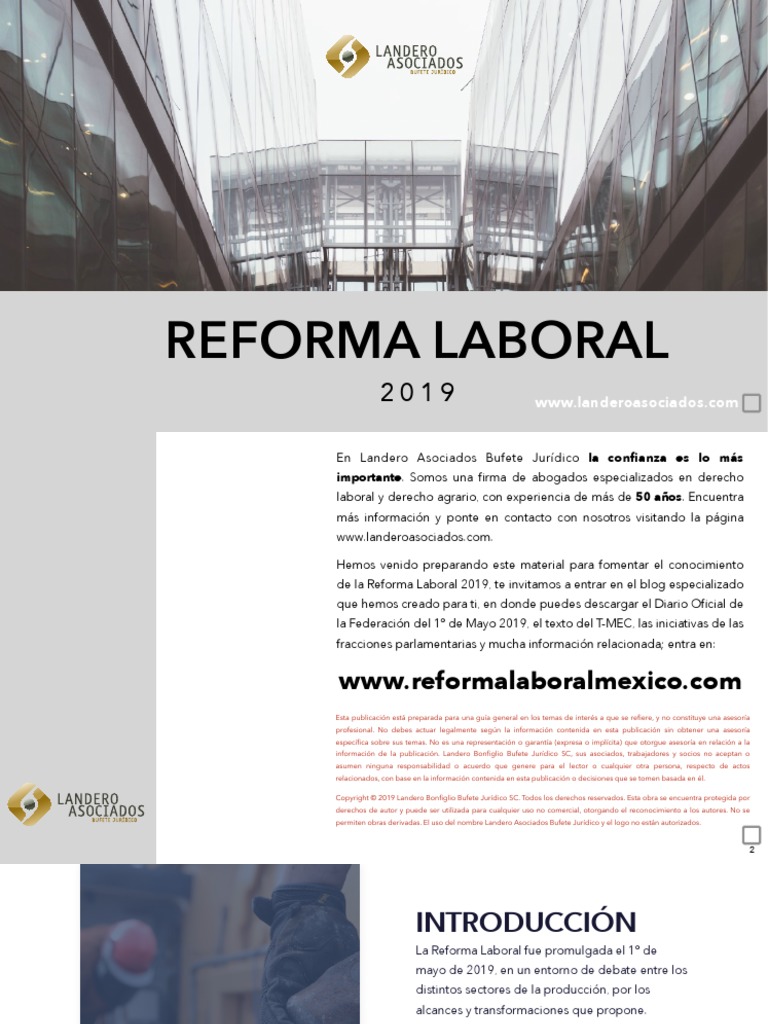 Resumen Reforma Laboral 2019 BÁSICO Legal | PDF | Despacho de abogados ...