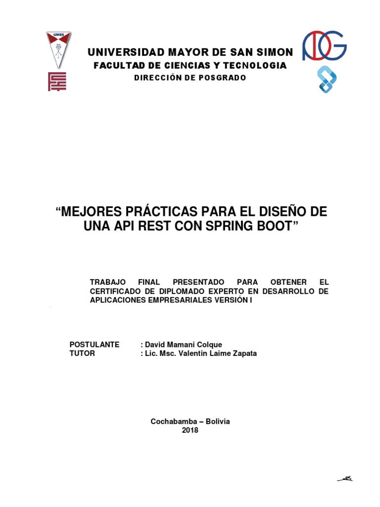 Mejores Prácticas para API REST en Spring Boot | PDF | Transferencia de ...